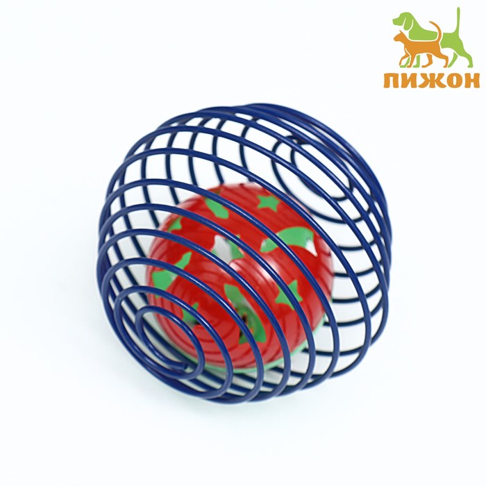 

Игрушка для кошек Пижон Мяч в пружинном шаре, 6 см