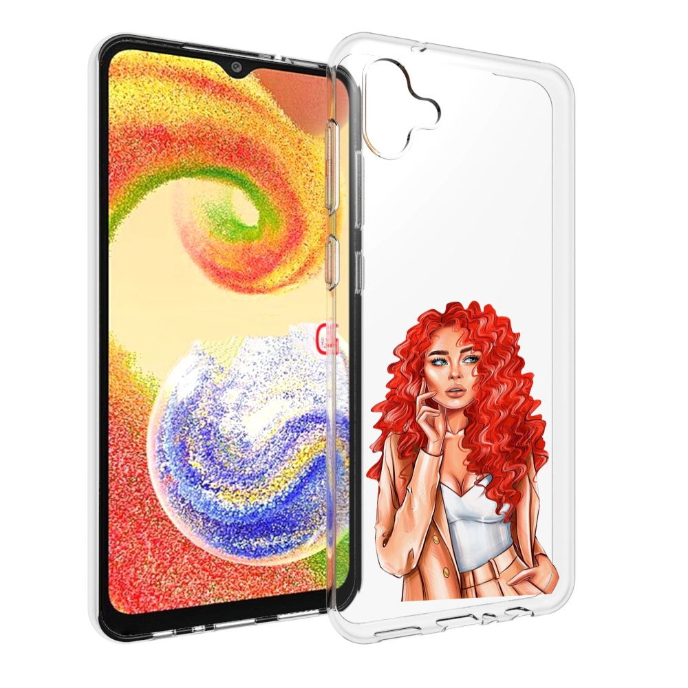 

Чехол MyPads девушка-с-яркими-волосами женский для Samsung Galaxy A04, Прозрачный, Tocco