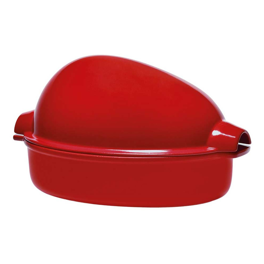 

Форма для запекания курицы Emile Henry 41,5х27,5x22 см, керамика, гранат