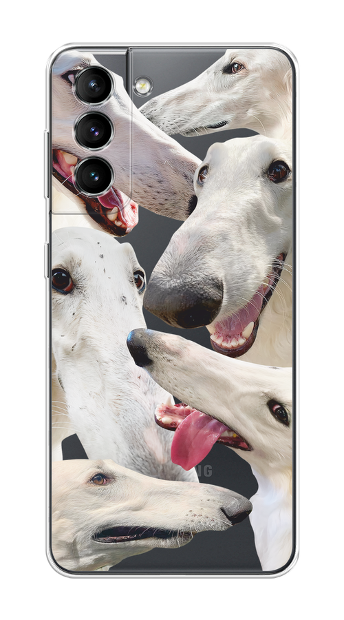 

Чехол на Samsung Galaxy S21 "Собака с длинным носом", Белый;бежевый;розовый, 2101850-1