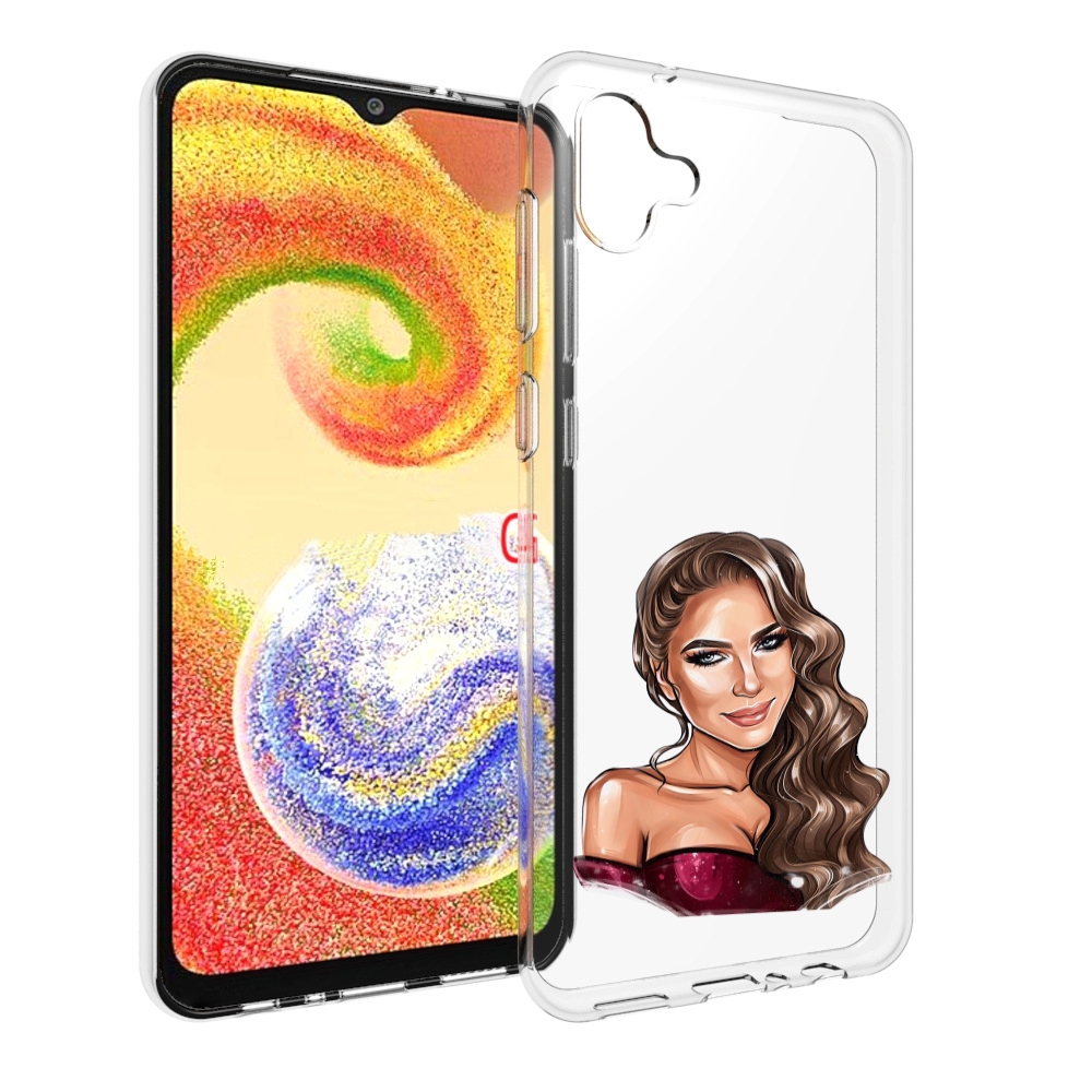 

Чехол MyPads девушка-с-улыбкой женский для Samsung Galaxy A04, Прозрачный, Tocco