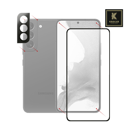 

Бронекит 2 стекла для Samsung Galaxy S22 Krieger (1 дисплей + 1 камера), 2 для Samsung Galaxy S22 (1 дисплей + 1 камера)