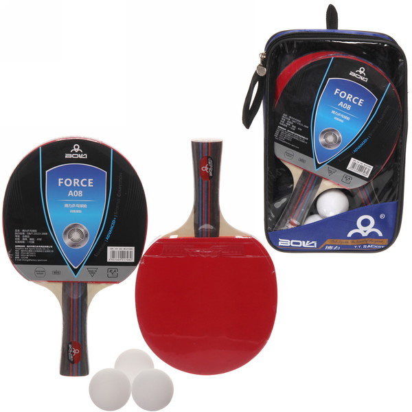 Набор для игры в настольный теннис Sportage Force A08 251-597 ракетка 2шт шарик 2 шт