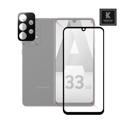

Бронекит 2 стекла для Samsung Galaxy A33 Krieger (1 дисплей + 1 камера), 2 для Samsung Galaxy A33 (1 дисплей + 1 камера)