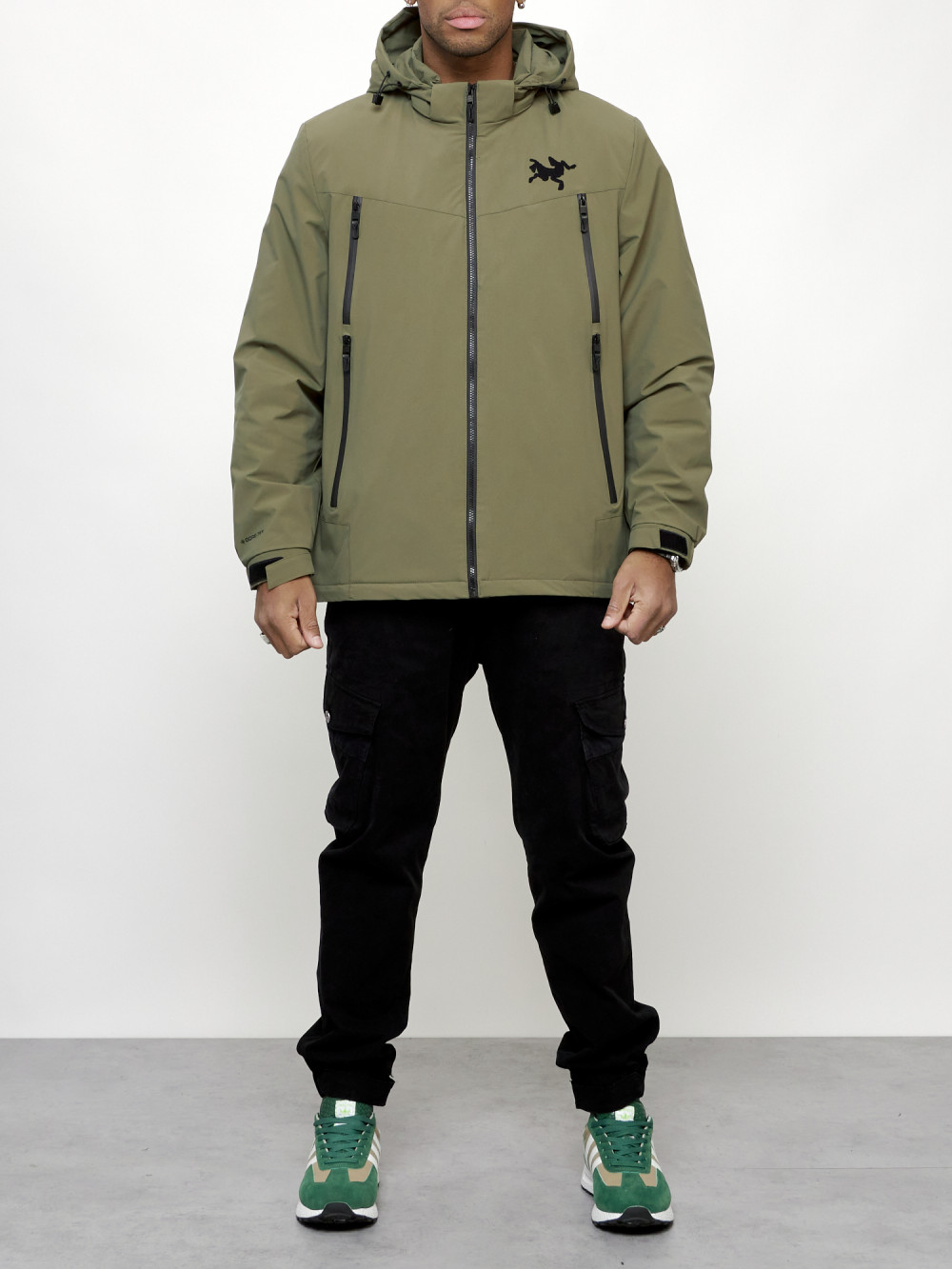 Куртка мужская AD803 зеленая 4XL
