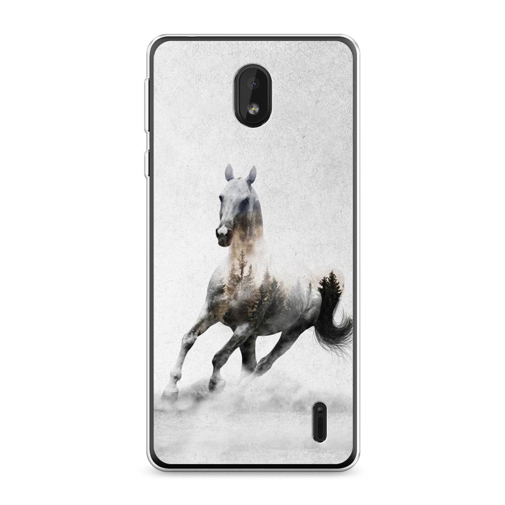 

Чехол Awog на Nokia 1 Plus / Нокиа 1 Plus "Лошадь лес", 122750-2