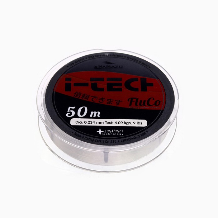 

Леска Naмazu I-Tech Fluco, диаметр 0.234 мм, тест 4.09 кг, 50 м, прозрачная, Прозрачный, I-Tech Fluco