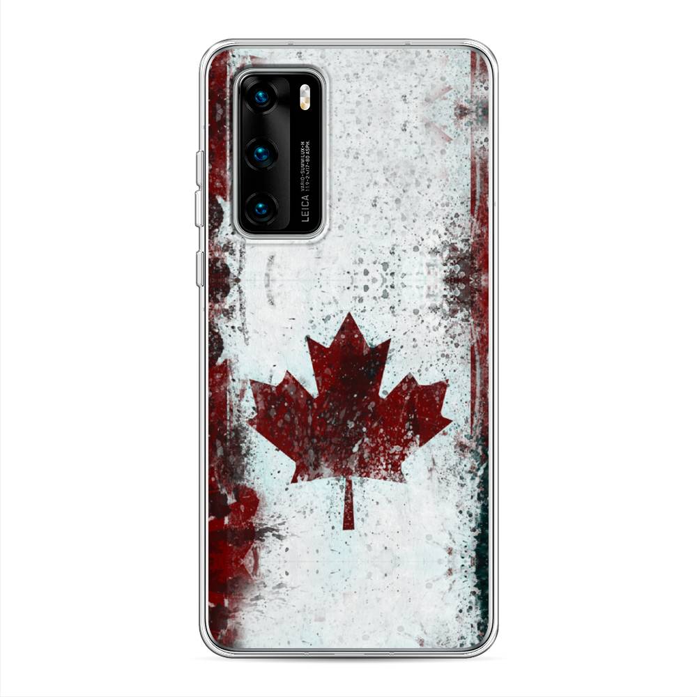 

Чехол Awog на Huawei P40 "Канада", Белый;красный;черный, 610850-5