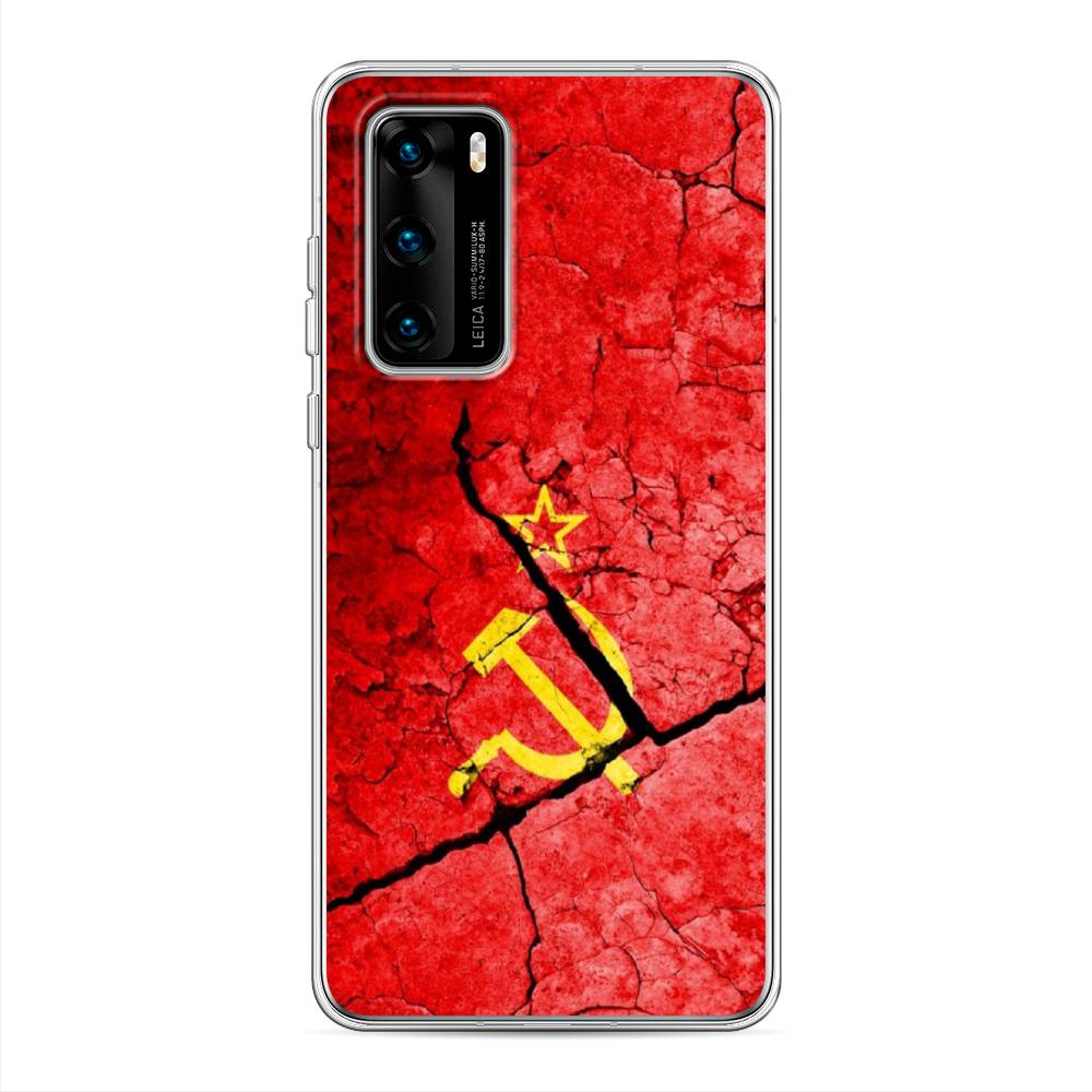 

Чехол Awog на Huawei P40 "СССР", Красный;черный;желтый, 610850-5