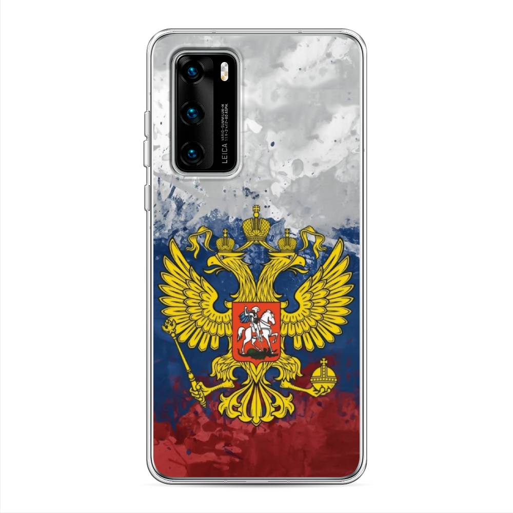 

Чехол Awog на Huawei P40 "РФ", Белый;синий;красный, 610850-5