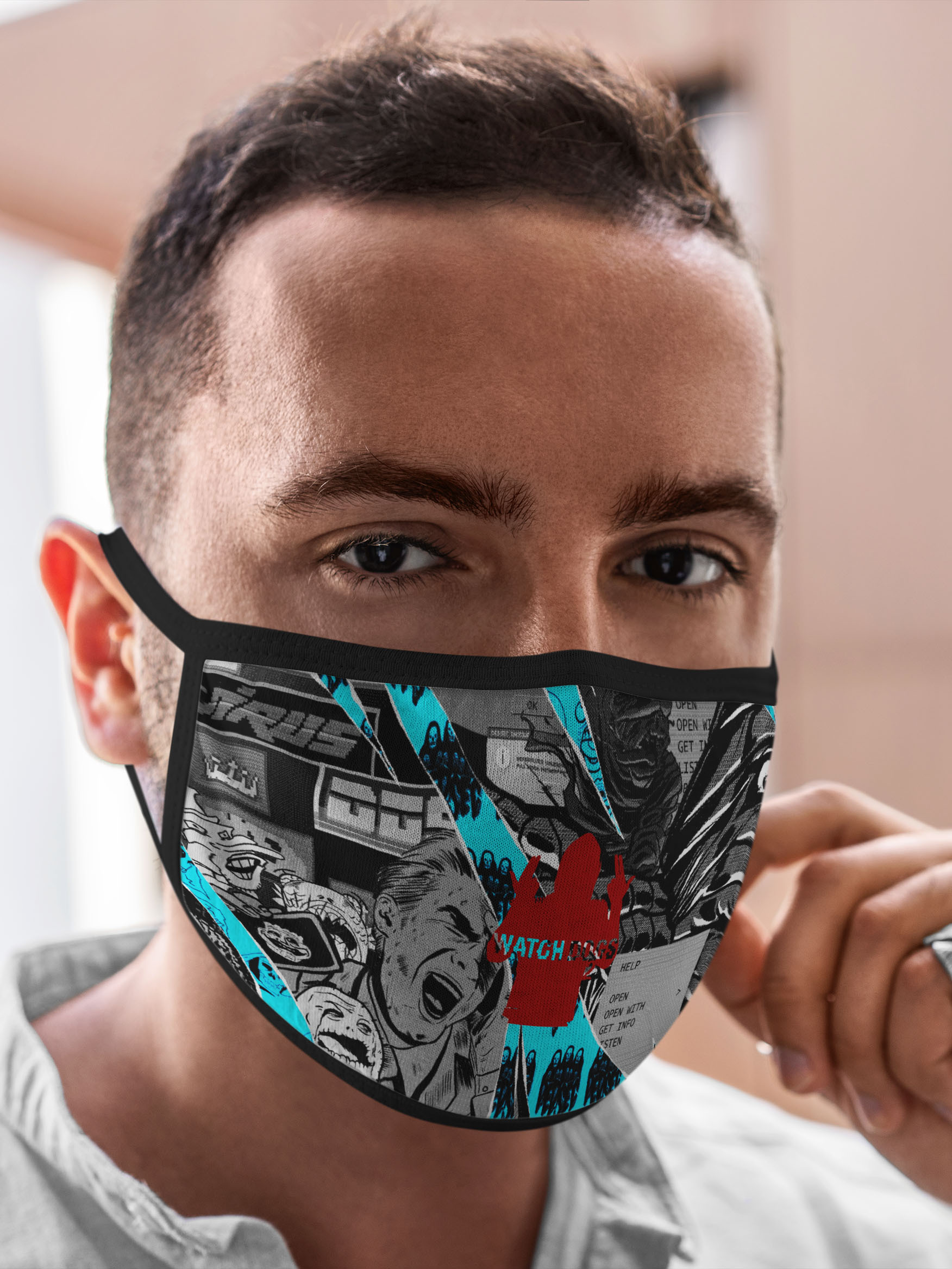 

Многоразовая маска унисекс Burnettie Watch Dogs 2, Разноцветный, Watch Dogs 2