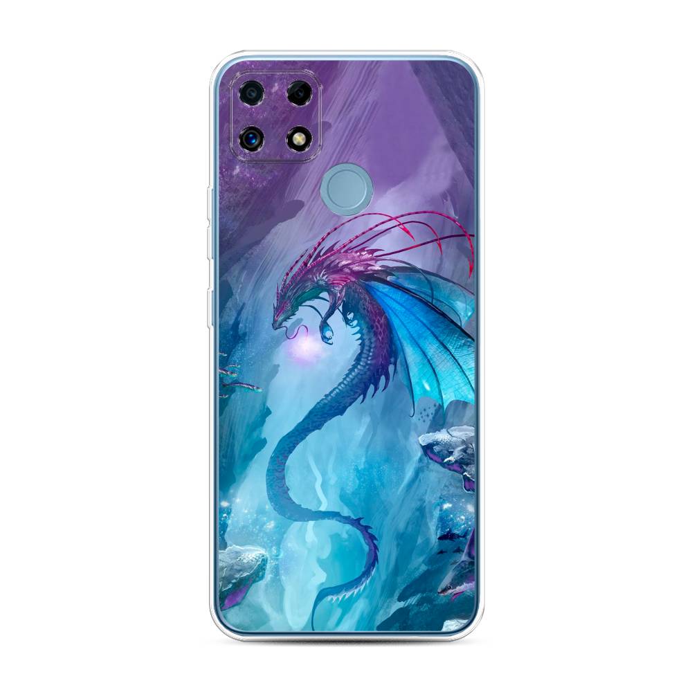

Чехол Awog на Realme C25/C25s "Водный дракон", Разноцветный, 257450-2