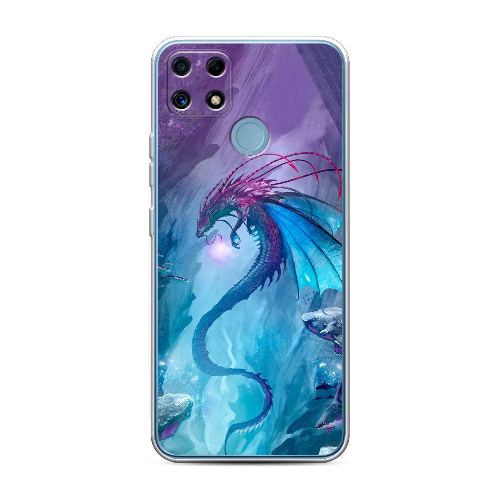 

Чехол Awog на Realme C25/C25s "Водный дракон", Разноцветный, 256950-2