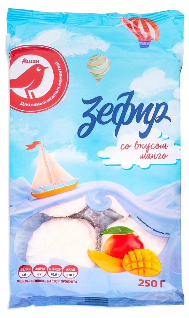 

Зефир АШАН Красная птица Манго 250 г