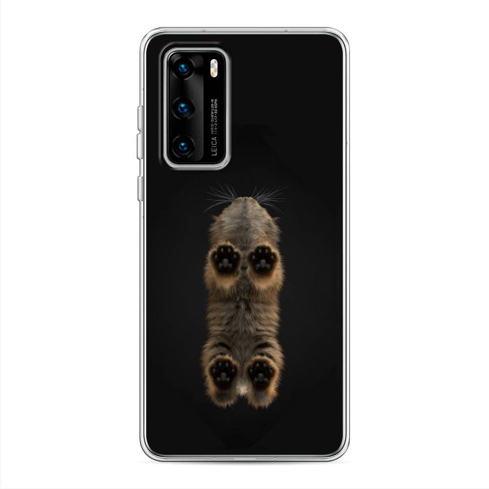 

Чехол Awog на Huawei P40 "Кошачьи лапки", Черный, 610850-1