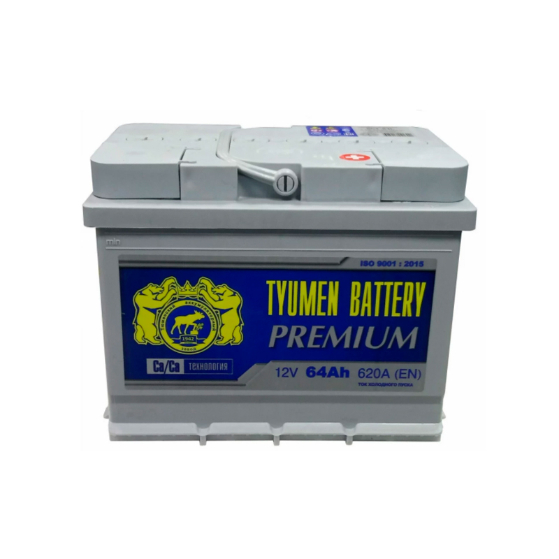 фото Аккумулятор легковой tyumen battery premium 64 а/ч 620а обратная полярность