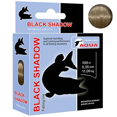 Леска для рыбалки AQUA Black Shadow 0,35mm 100m ( 1 штука )