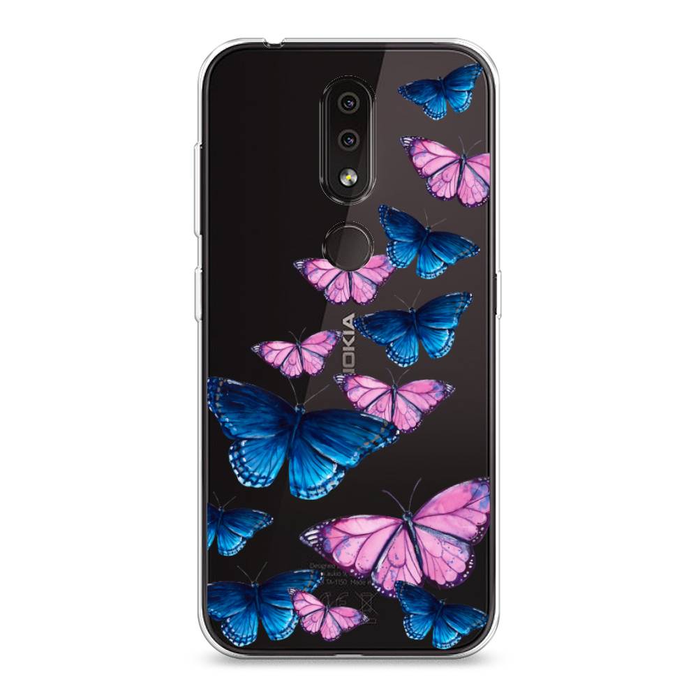 фото Чехол awog "полет бабочек" для nokia 4.2