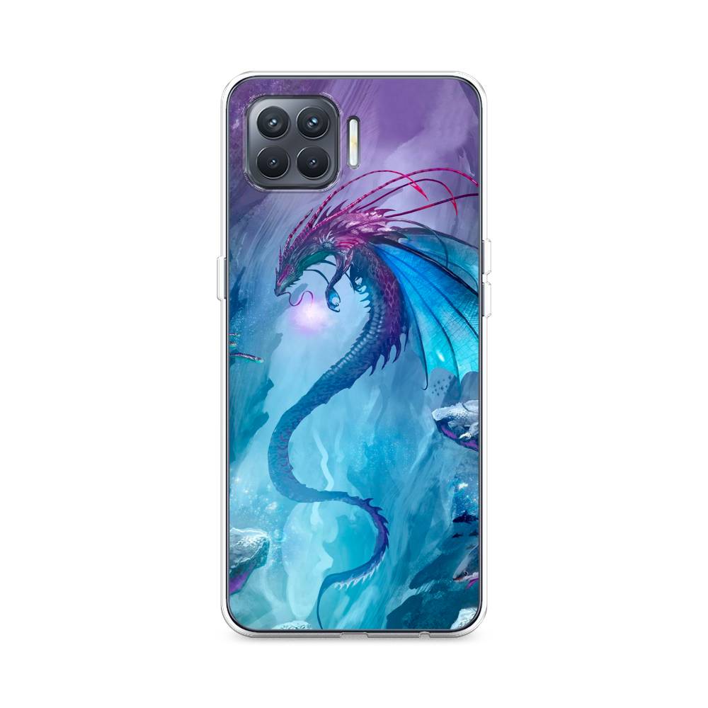 

Чехол Awog на Oppo Reno 4 Lite/A93 "Водный дракон", Разноцветный, 254550-2