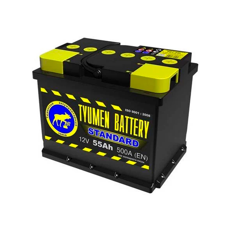 фото Аккумулятор легковой tyumen battery standard 55 а/ч 525а прямая полярность