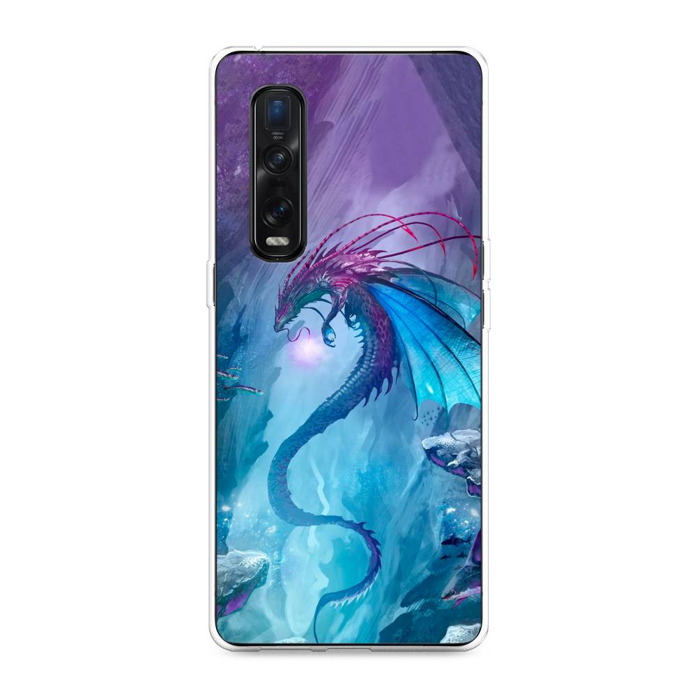 Чехол Awog на Oppo Find X2 Pro Водный дракон