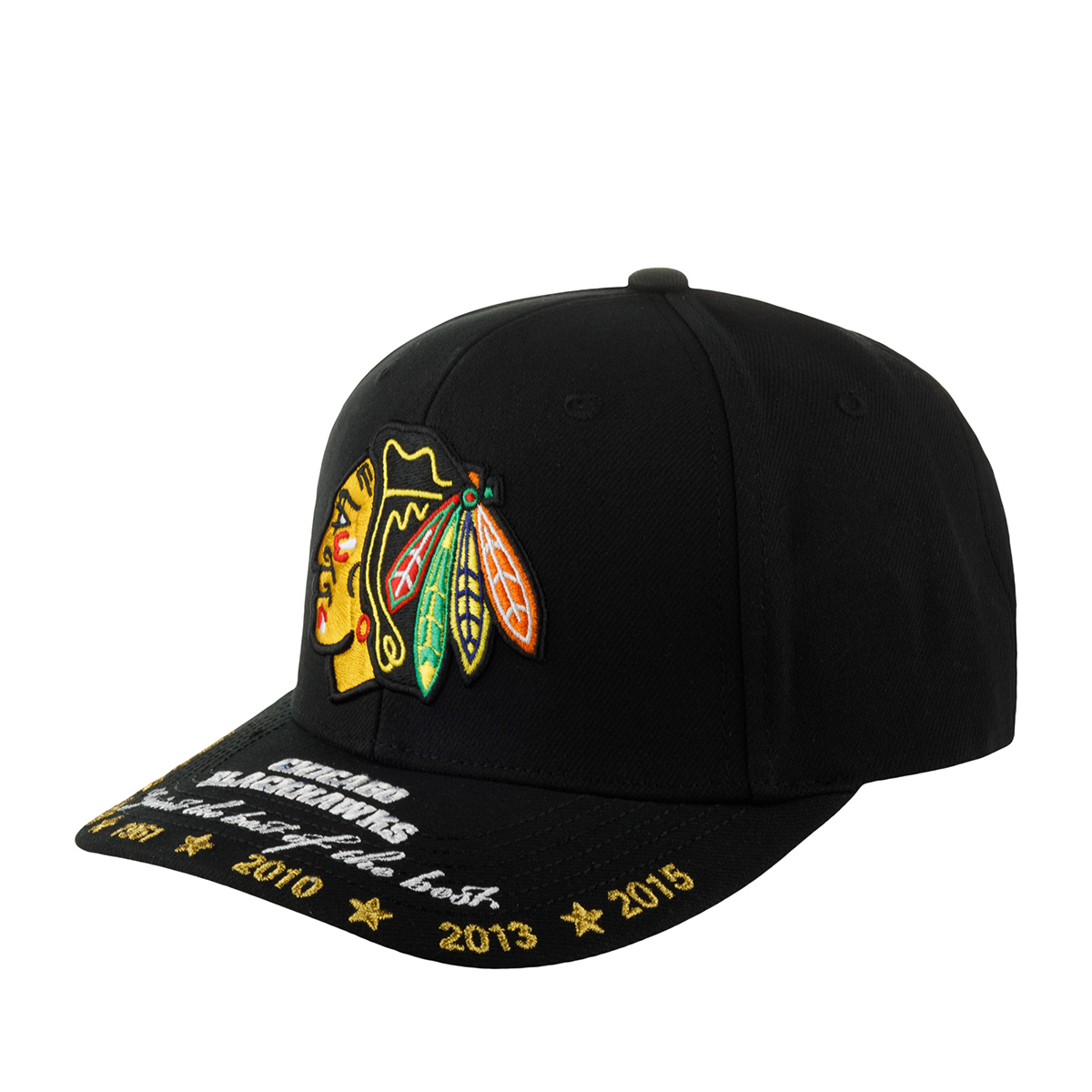 Бейсболка унисекс Mitchell&Ness HHSS6564-CBHYYPPPBLCK Chicago Blackhawks NHL черная Китай черный, размер one size