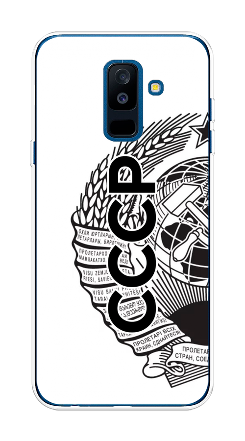 

Чехол Awog на Samsung Galaxy A6 + "Герб СССР", Черный;серый;белый, 26050-10