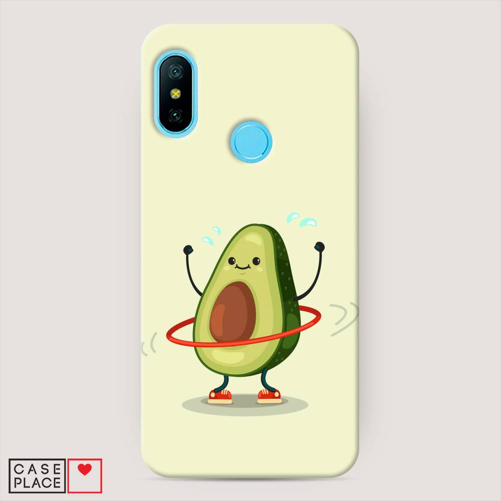 

Пластиковый чехол "Авокадо с обручем" на Xiaomi Mi A2 Lite, 34220-7