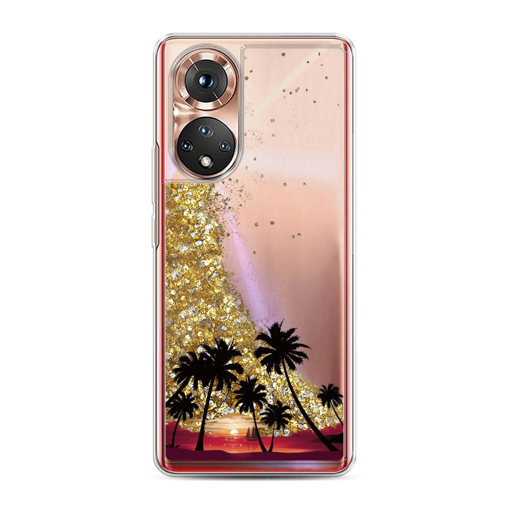 

Чехол Awog на Huawei Nova 9 "Закат и пальмы", Красный, 6106190-1