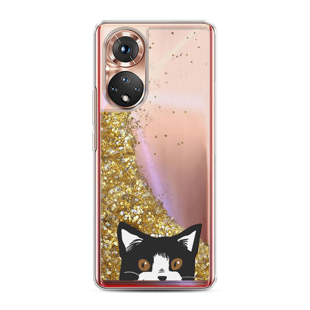 

Чехол Awog на Huawei Nova 9 "Подглядывающий кот", Черный, 6106190-1