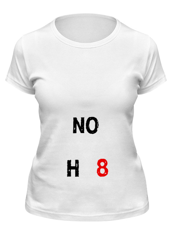 

Футболка женская Printio Noh8 белая L, Noh8