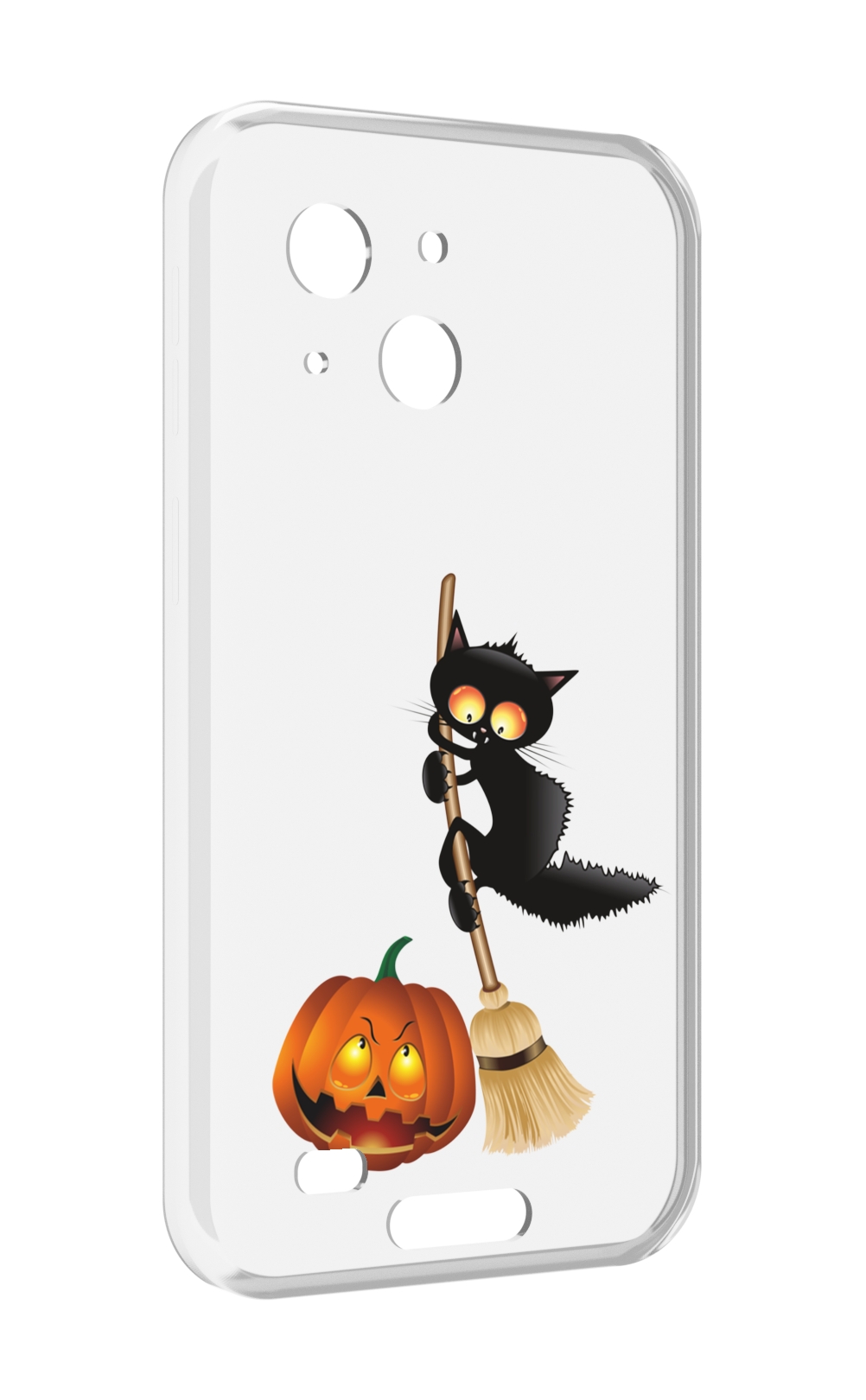 

Чехол MyPads хэлуинский котик для Oukitel WP20 / WP20 Pro, Прозрачный, Tocco