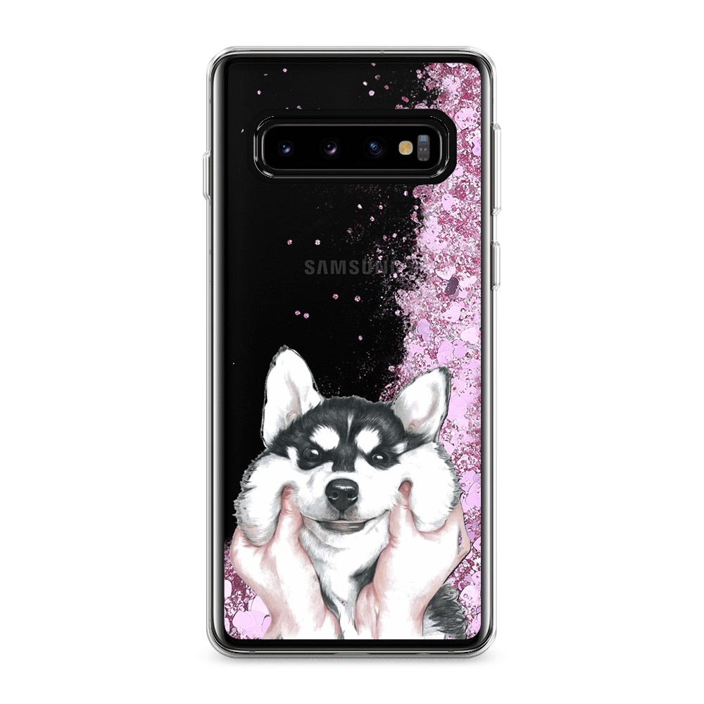 

Чехол Awog на Samsung Galaxy S10 "Щечки хаски", Разноцветный, 27094-1