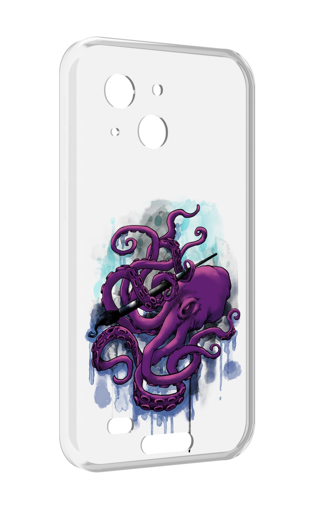 

Чехол MyPads фиолетовый осьминог для Oukitel WP20 / WP20 Pro, Прозрачный, Tocco