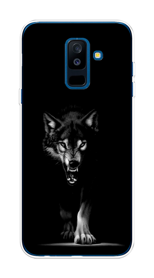 

Чехол Awog на Samsung Galaxy A6 + "Волк выходит из ночи", Серый;черный;белый, 26050-1