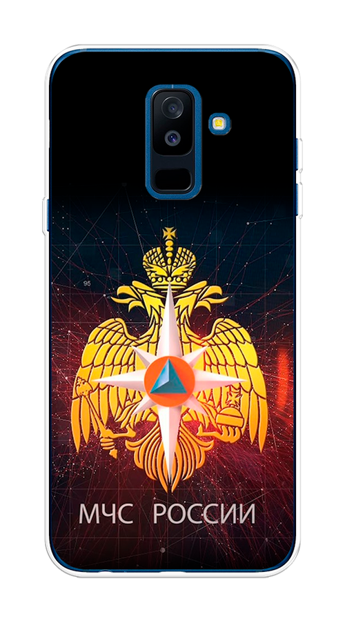 

Чехол Awog на Samsung Galaxy A6 + "МЧС России", Черный;желтый;красный, 26050-5