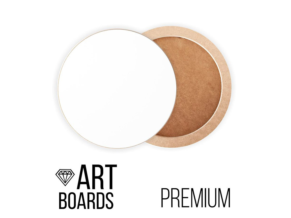 фото Заготовка art board premium white круглый ⌀ 50 см, craftsmen.store brd-027 (d см)