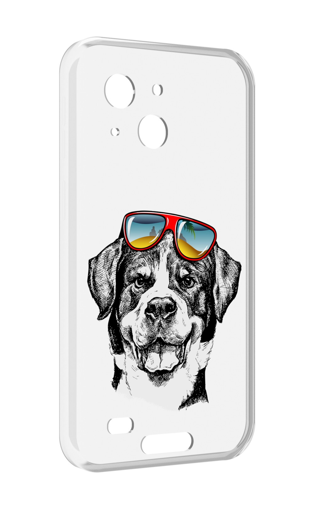 

Чехол MyPads счастливая собака для Oukitel WP20 / WP20 Pro, Прозрачный, Tocco