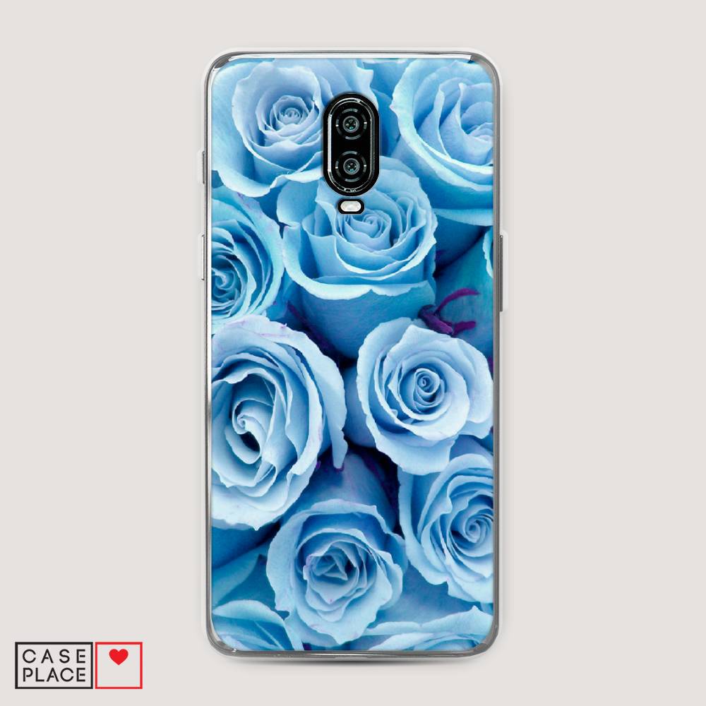 

Чехол Awog на Oneplus 6T / ВанПлас 6T "Лазурные розы", Голубой, 150650-8