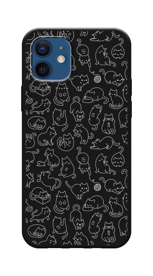 

Чехол Awog на Apple iPhone 12 / Айфон 12 "Шкодливые котики", Разноцветный, 12552-1