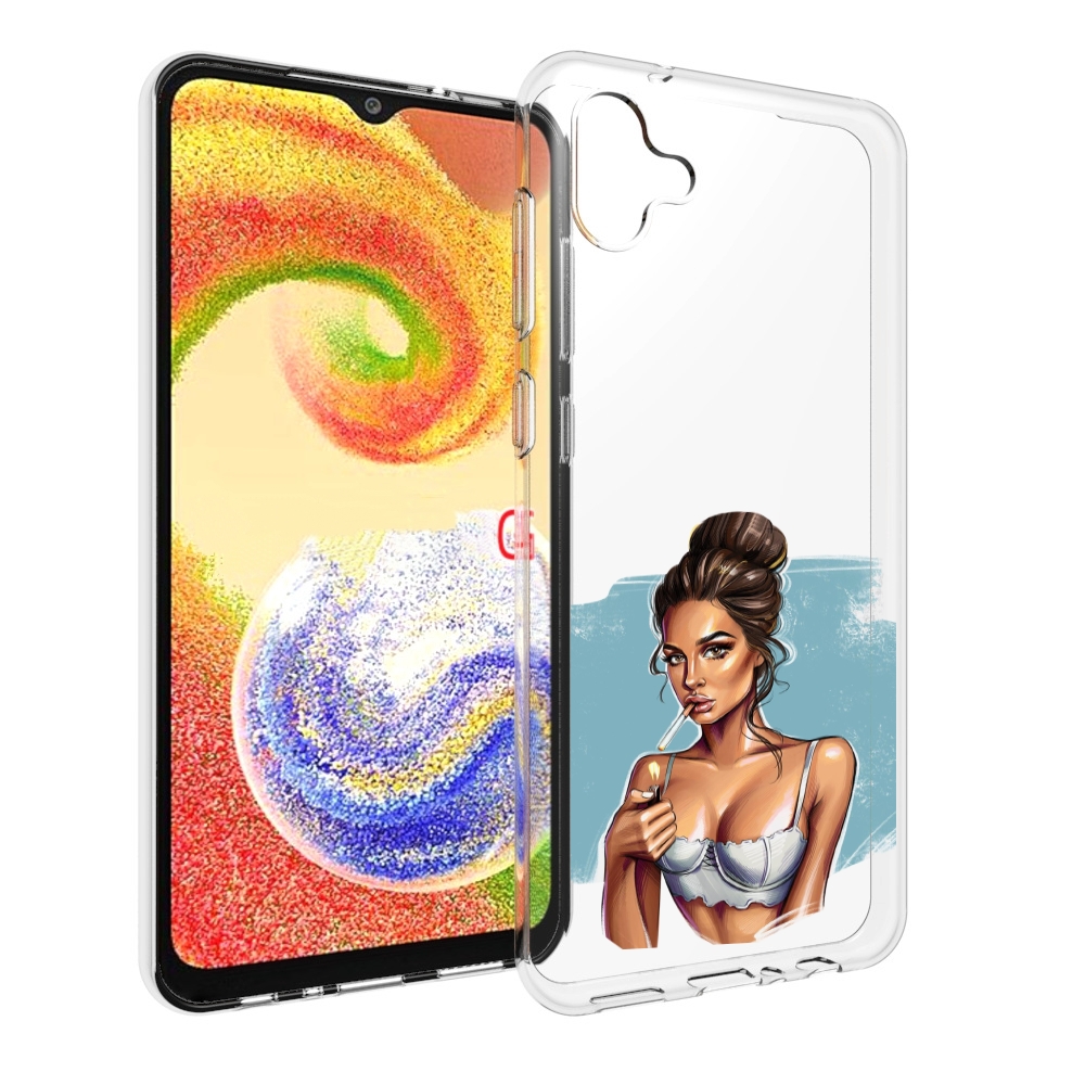 

Чехол MyPads девушка-с-зажигалкой для Samsung Galaxy A04, Прозрачный, Tocco