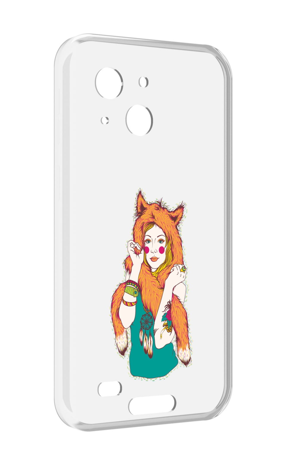 

Чехол MyPads Девушка лиса для Oukitel WP20 / WP20 Pro, Прозрачный, Tocco