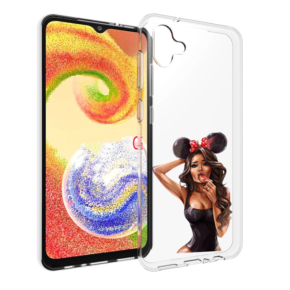 

Чехол MyPads девушка-с-грейпфрутом женский для Samsung Galaxy A04, Прозрачный, Tocco