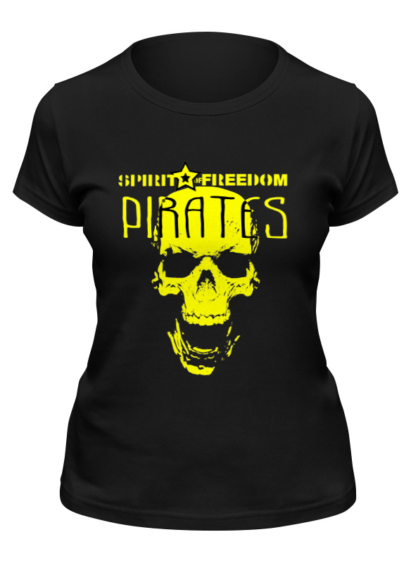 

Футболка женская Printio Pirates.spirit of freedom ! черная M, Черный, Pirates.spirit of freedom !