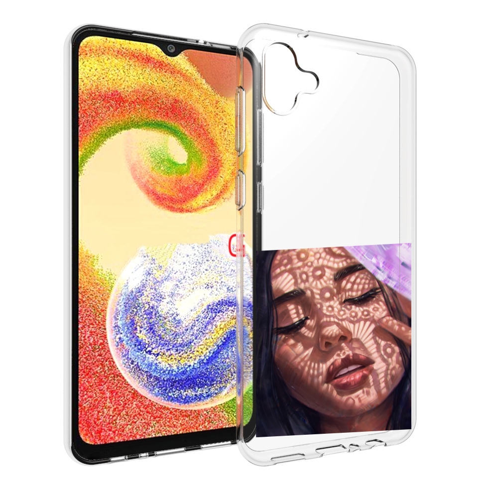 

Чехол MyPads девушка-под-кружевами женский для Samsung Galaxy A04, Прозрачный, Tocco