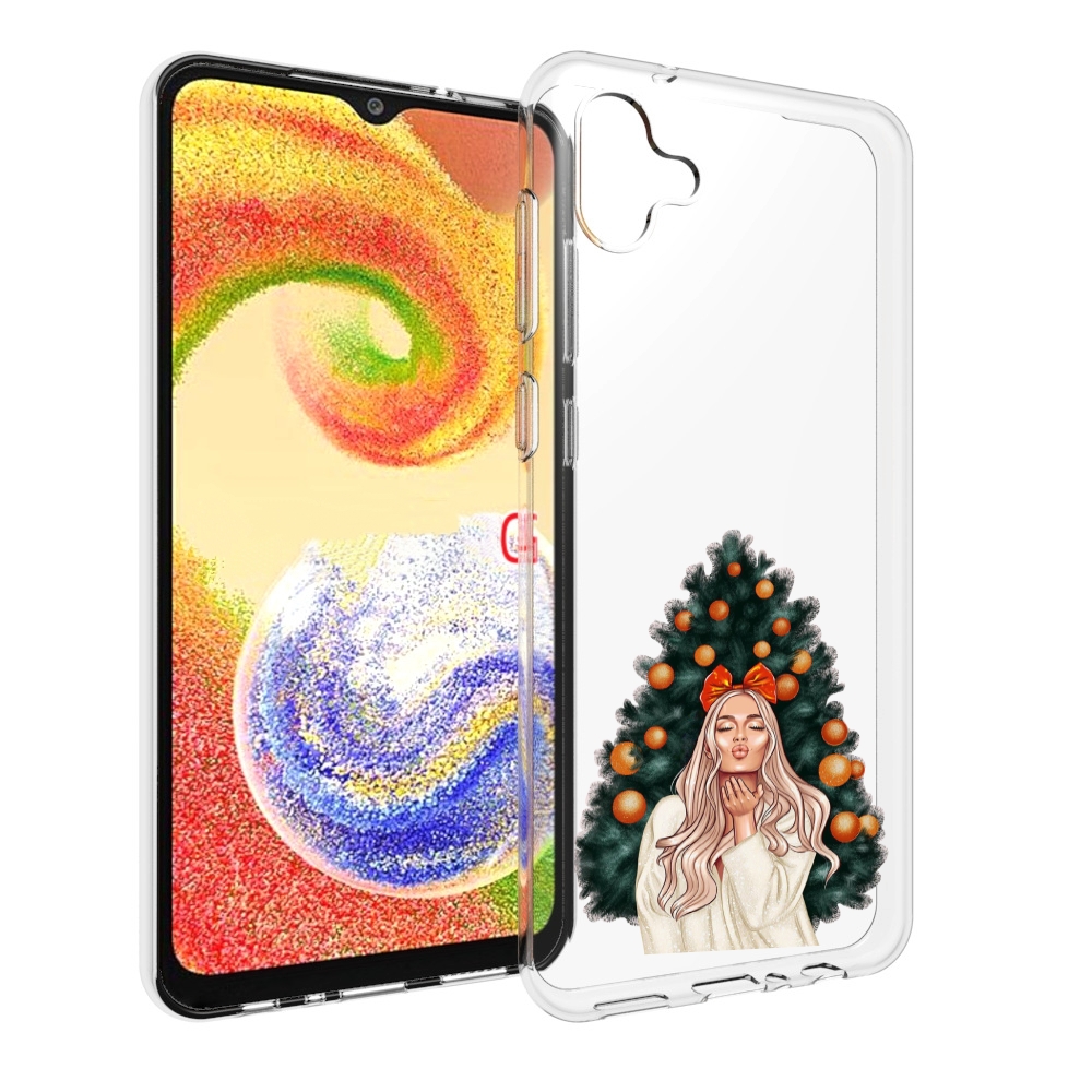

Чехол MyPads девушка-под-елкой-с-мандаринами женский для Samsung Galaxy A04, Прозрачный, Tocco