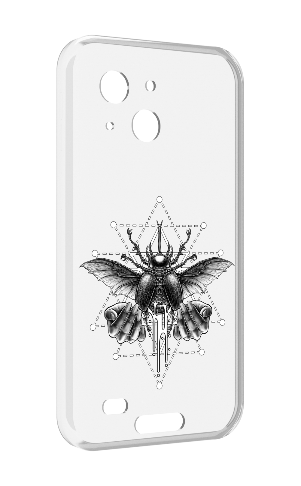 

Чехол MyPads скарабей для Oukitel WP20 / WP20 Pro, Прозрачный, Tocco