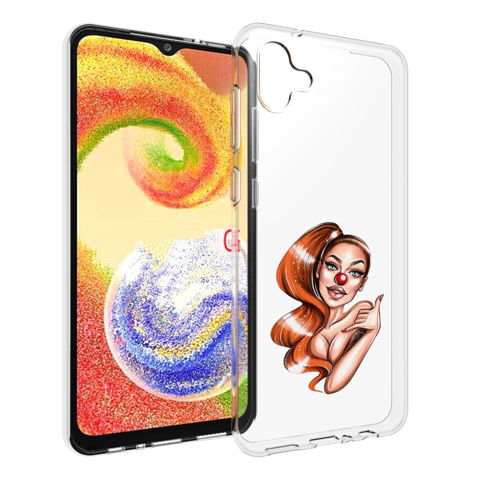 

Чехол MyPads девушка-клоун для Samsung Galaxy A04, Прозрачный, Tocco