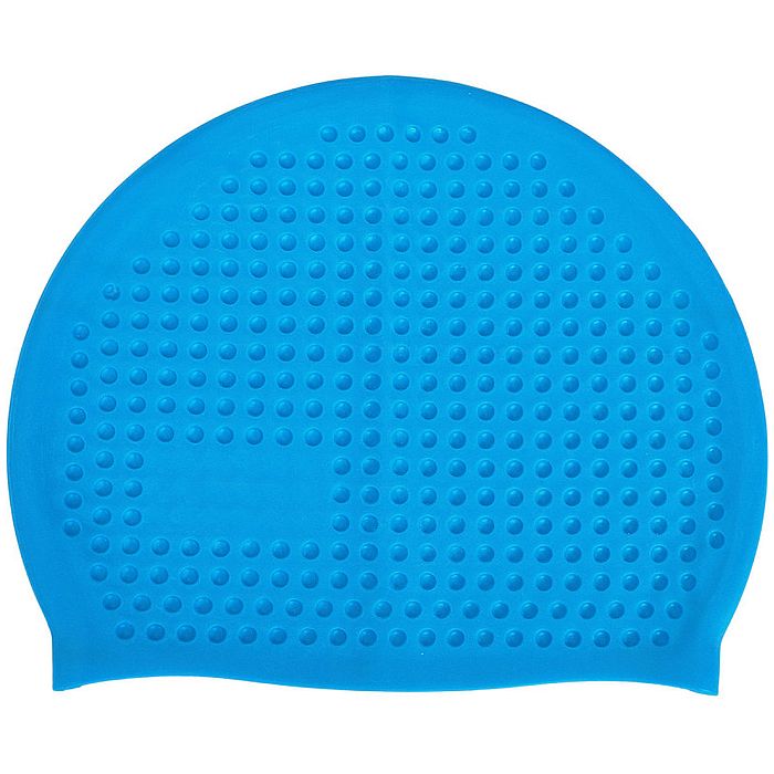 Шапочка для плавания SPORTEX силиконовая массажная Big (58-64 р-р), голубой