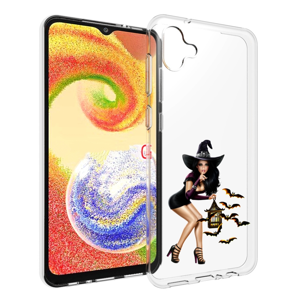 

Чехол MyPads девушка-ведьма женский для Samsung Galaxy A04, Прозрачный, Tocco
